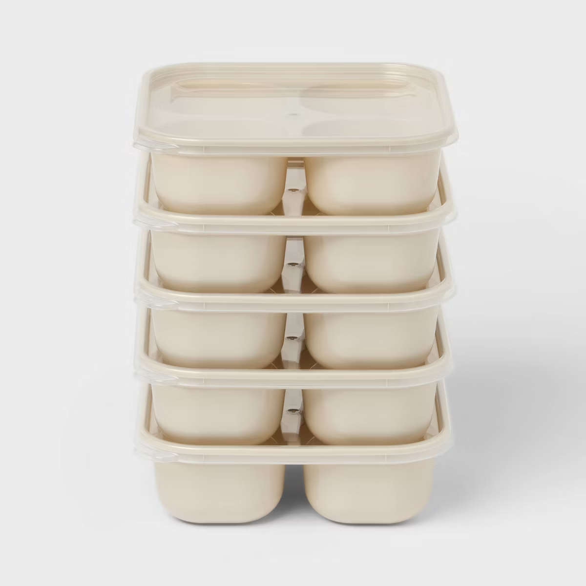 Meal Prep Oatmeal - 10 Parça 5 Bölmeli Plastik Atıştırmalık