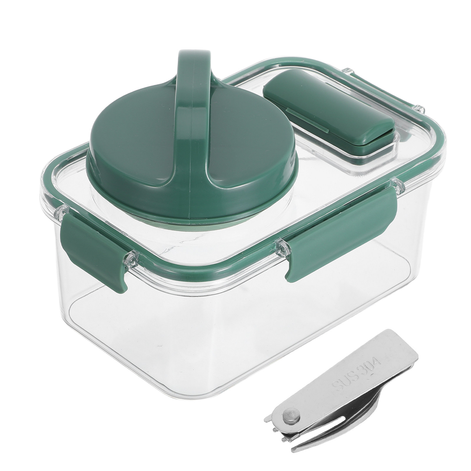 Meal Prep For Office - Sos Kabı ve Çatalı ile Sızdırmaz