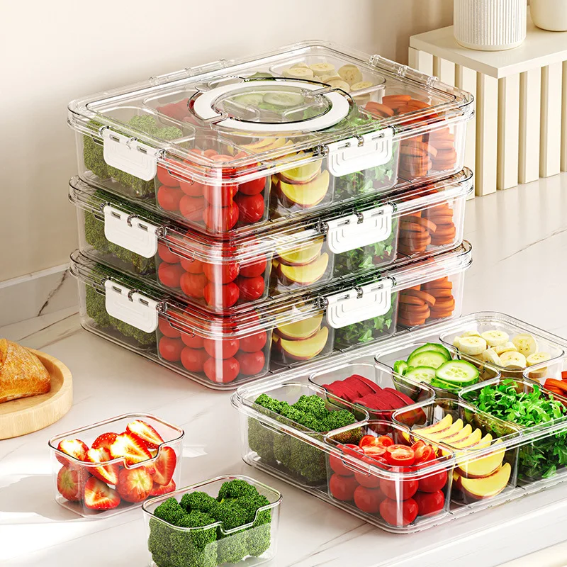 Meal Prep Veggie - Çok Bölmeli Yiyecek Saklama Kabı Meyve