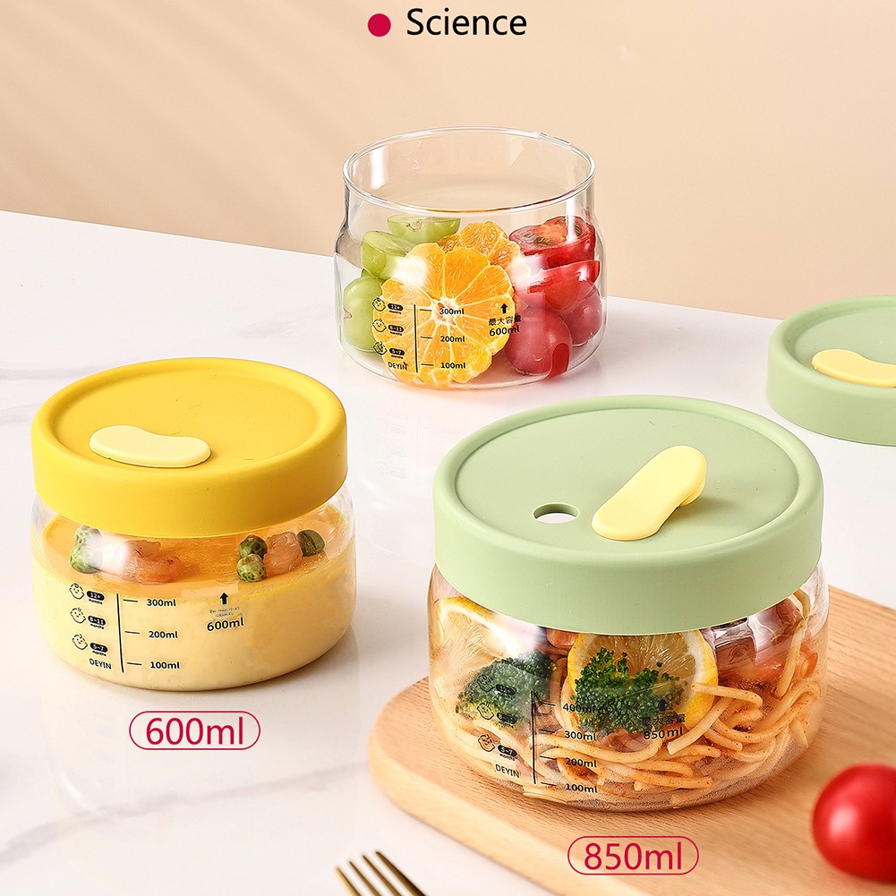 Meal Prep Plan - 600-850 ml Cam Gıda Saklama Kabı