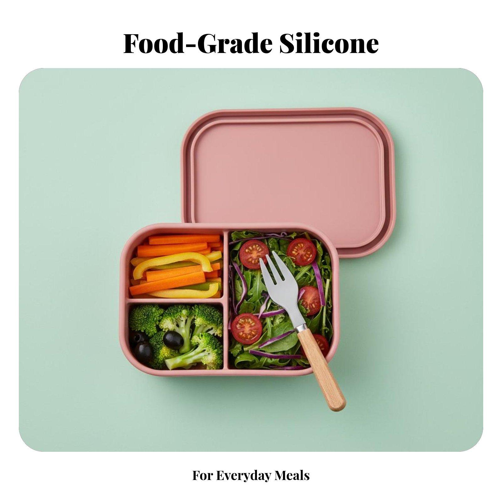 Meal Prep For Office - Gıda Sınıfı Silikon Öğle Yemeği Kutusu,
