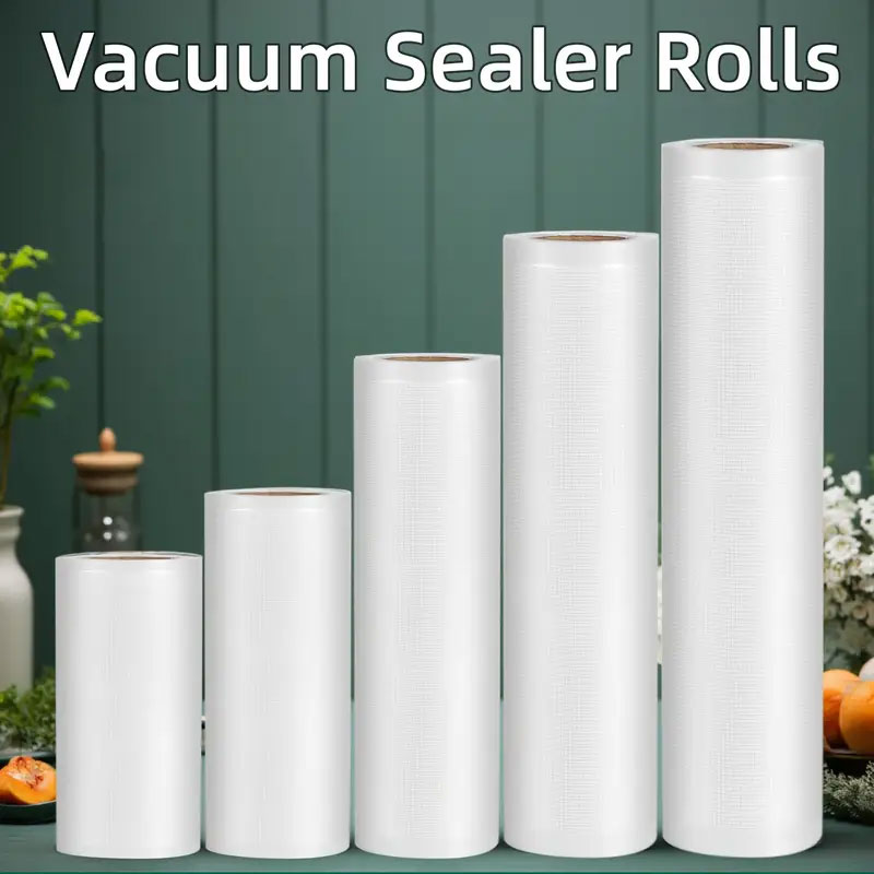 Meal Prep Vacuum Seal - 500CM Vakumlu Kapatma Poşetleri Rulosu Kaymaz