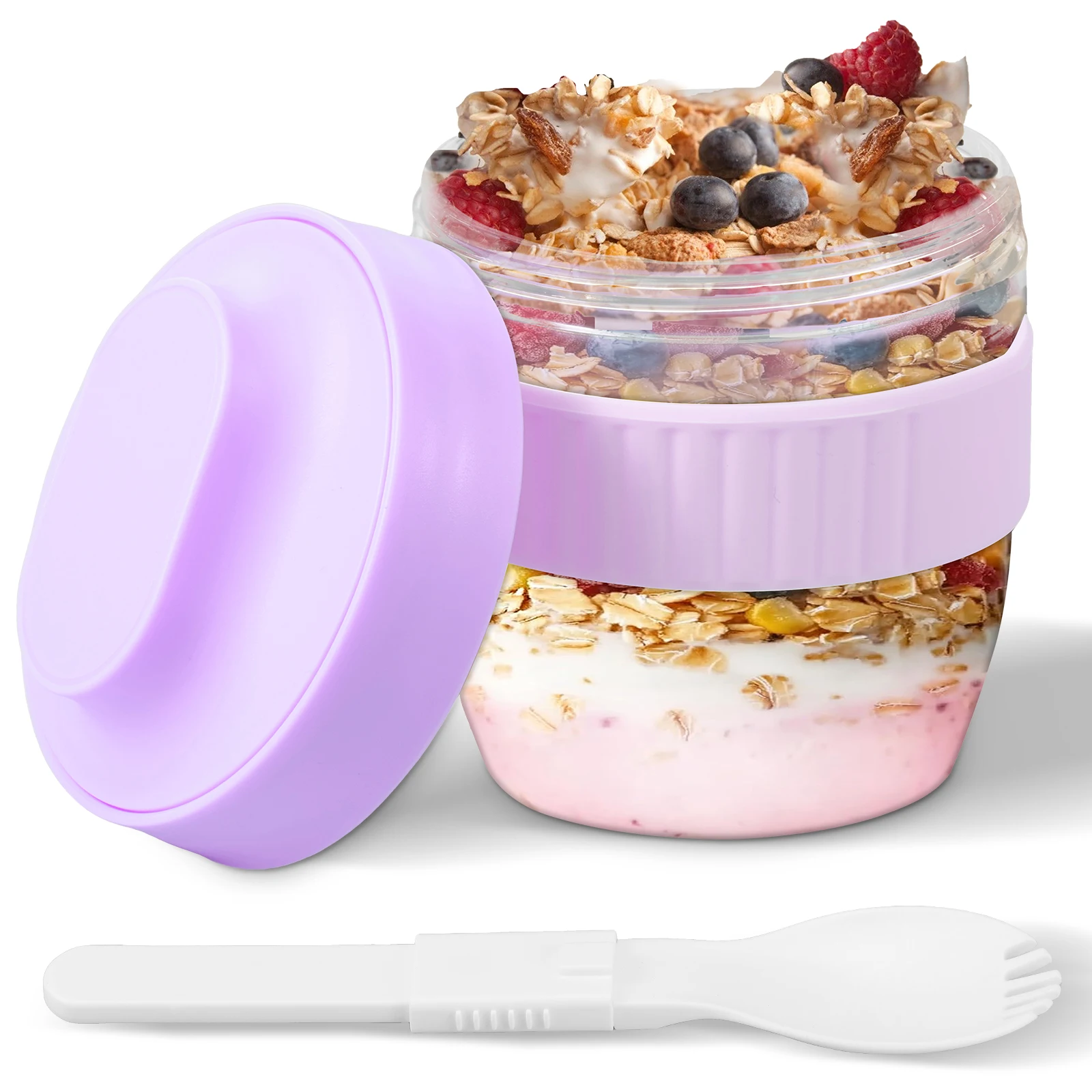 Meal Prep Oatmeal - Çift Katmanlı Gece Boyu Yulaf Ezmesi