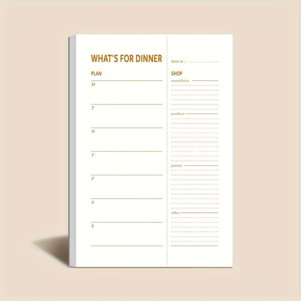 Meal Prep Plan - 1 adet Günlük Diyet Planı Defteri,