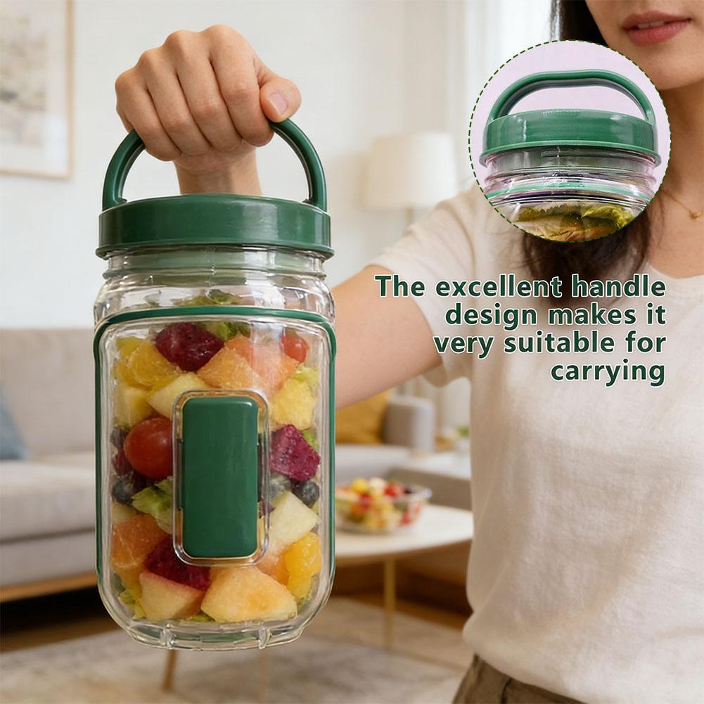 Taşınabilir Salata Kabı, Çatal - Meal Prep For Office incelemesi ve fiyatı