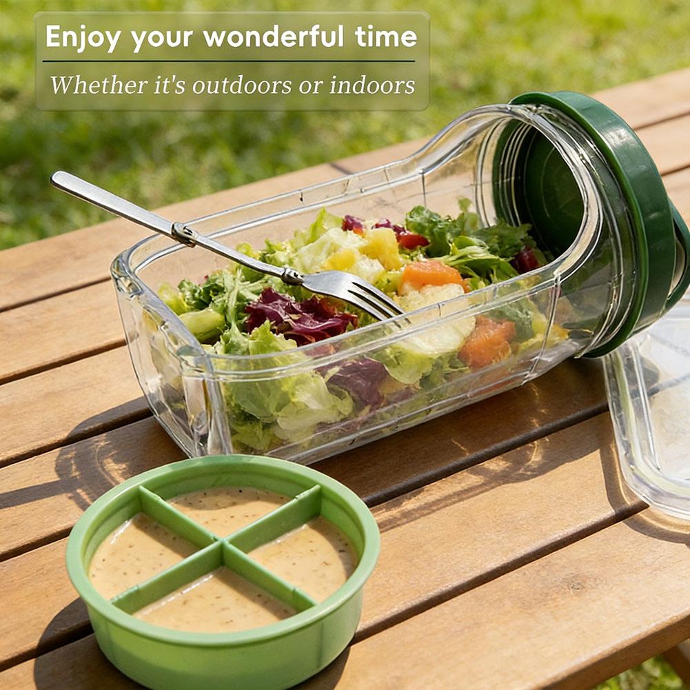 Taşınabilir Salata Kabı, Çatal - Meal Prep For Office incelemesi ve fiyatı