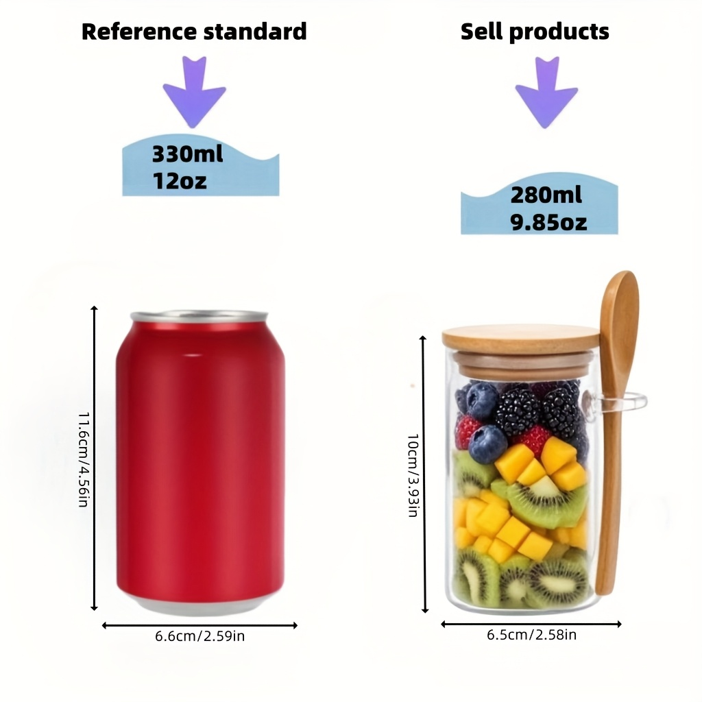4/8/12 Adet, Kapaklı Yulaf Ezm - Meal Prep Glass incelemesi ve fiyatı