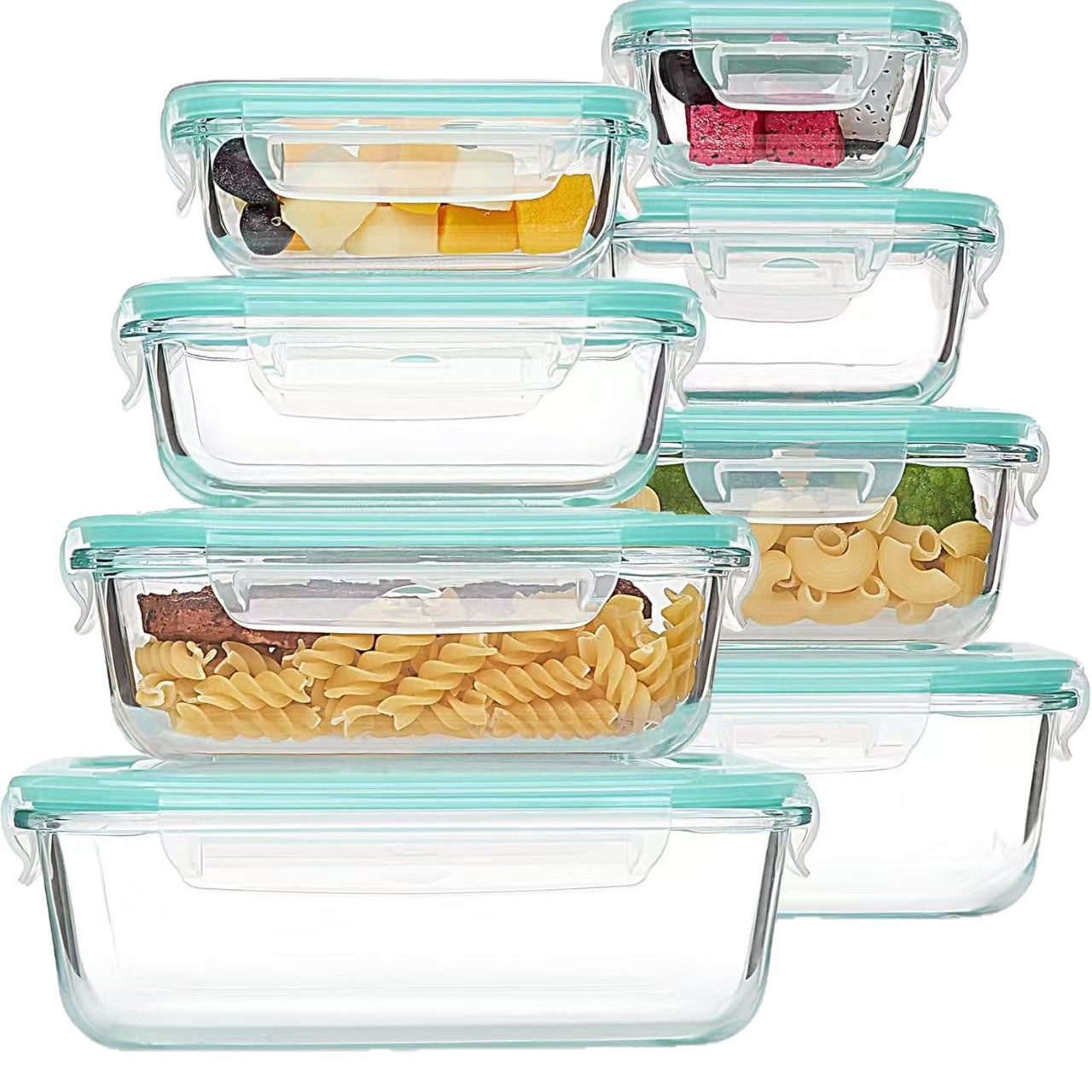 8 Parçalı Cam Öğle Yemeği ve S - Meal Prep Glass incelemesi ve fiyatı