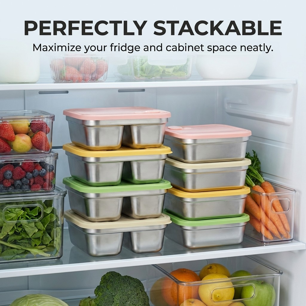 Meyve Sebze Saklama Kabı İstif - Meal Prep Freezer incelemesi ve fiyatı