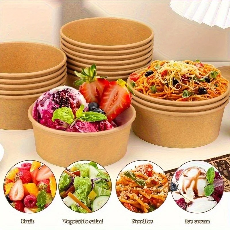 Kraft Kağıt Yuvarlak Kaseler T - Meal Prep Plan incelemesi ve fiyatı