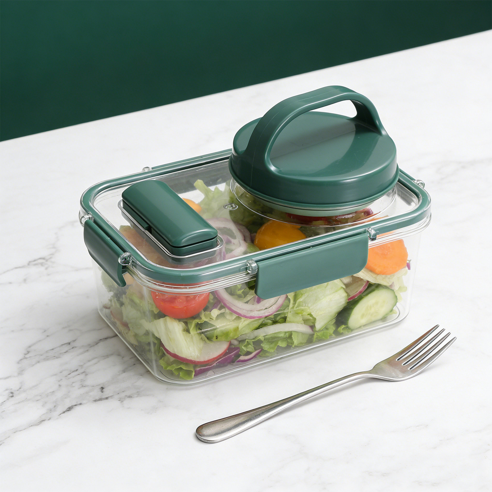 Sos Kabı ve Çatalı ile Sızdırm - Meal Prep For Office incelemesi ve fiyatı