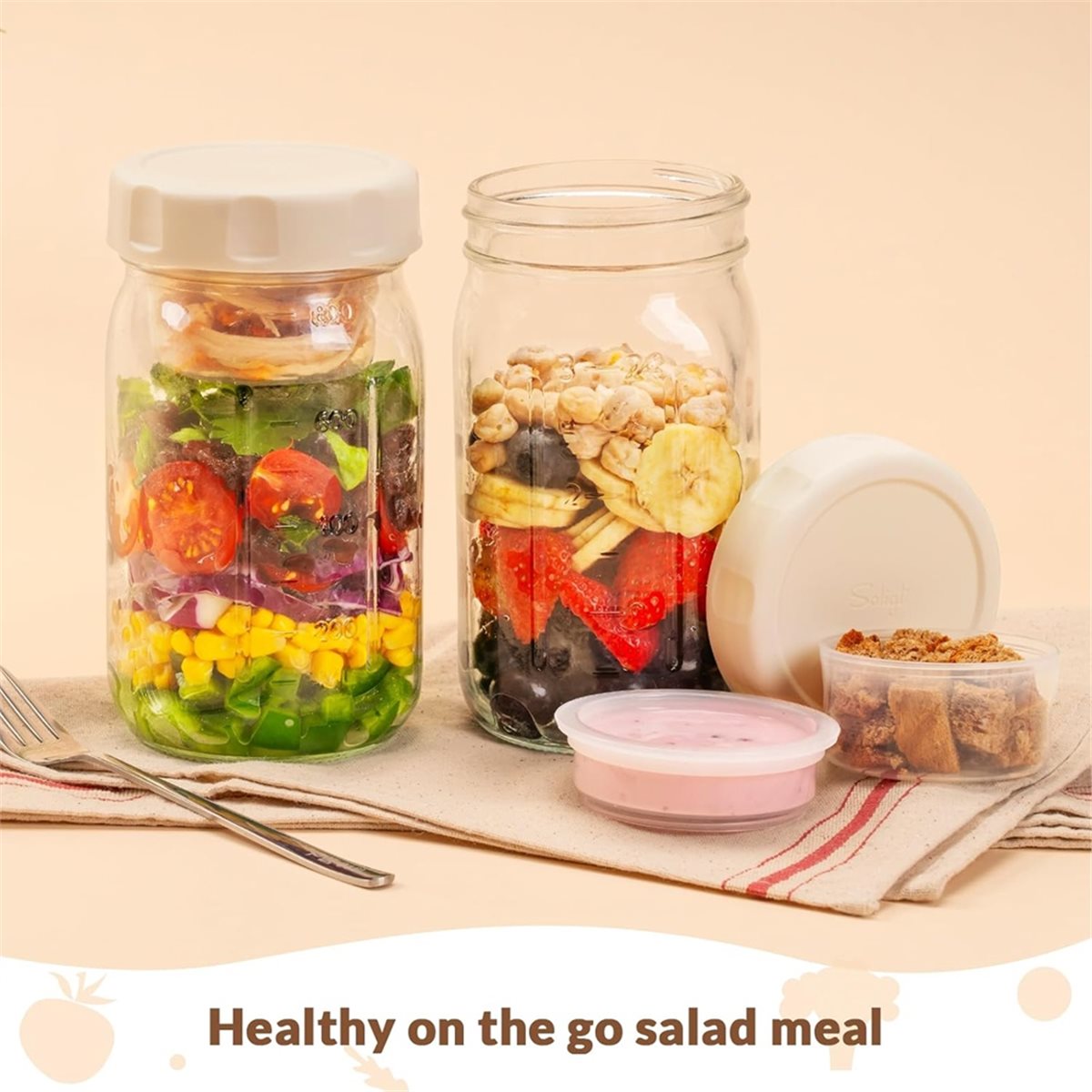 A67T YENİ 4'lü Cam Salata Kava - Meal Prep Glass incelemesi ve fiyatı