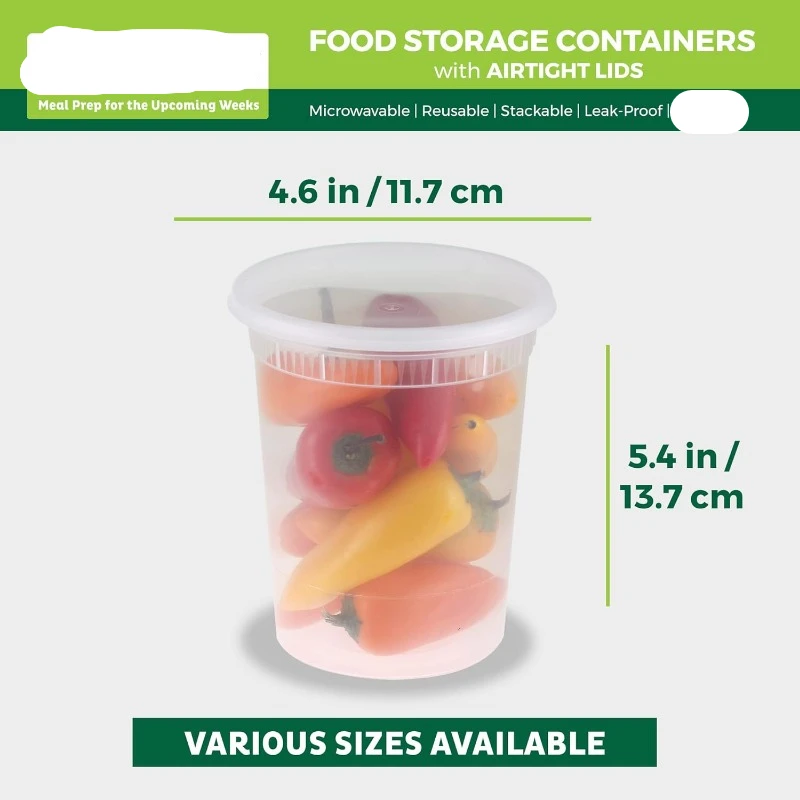 [24 Set] 8oz-32 Oz plastik Del - Meal Prep Freezer incelemesi ve fiyatı