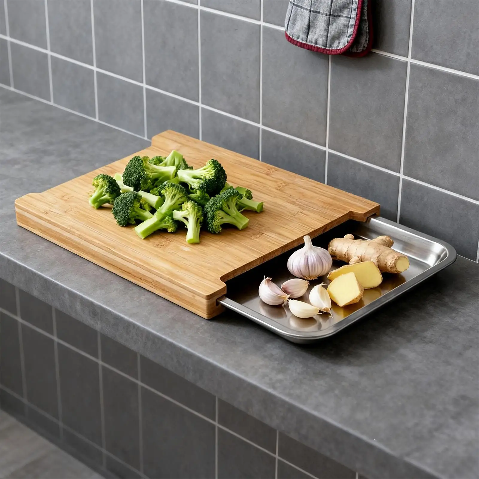 Ahşap Kesme Tahtası Kaymaz Yem - Meal Prep Veggie incelemesi ve fiyatı