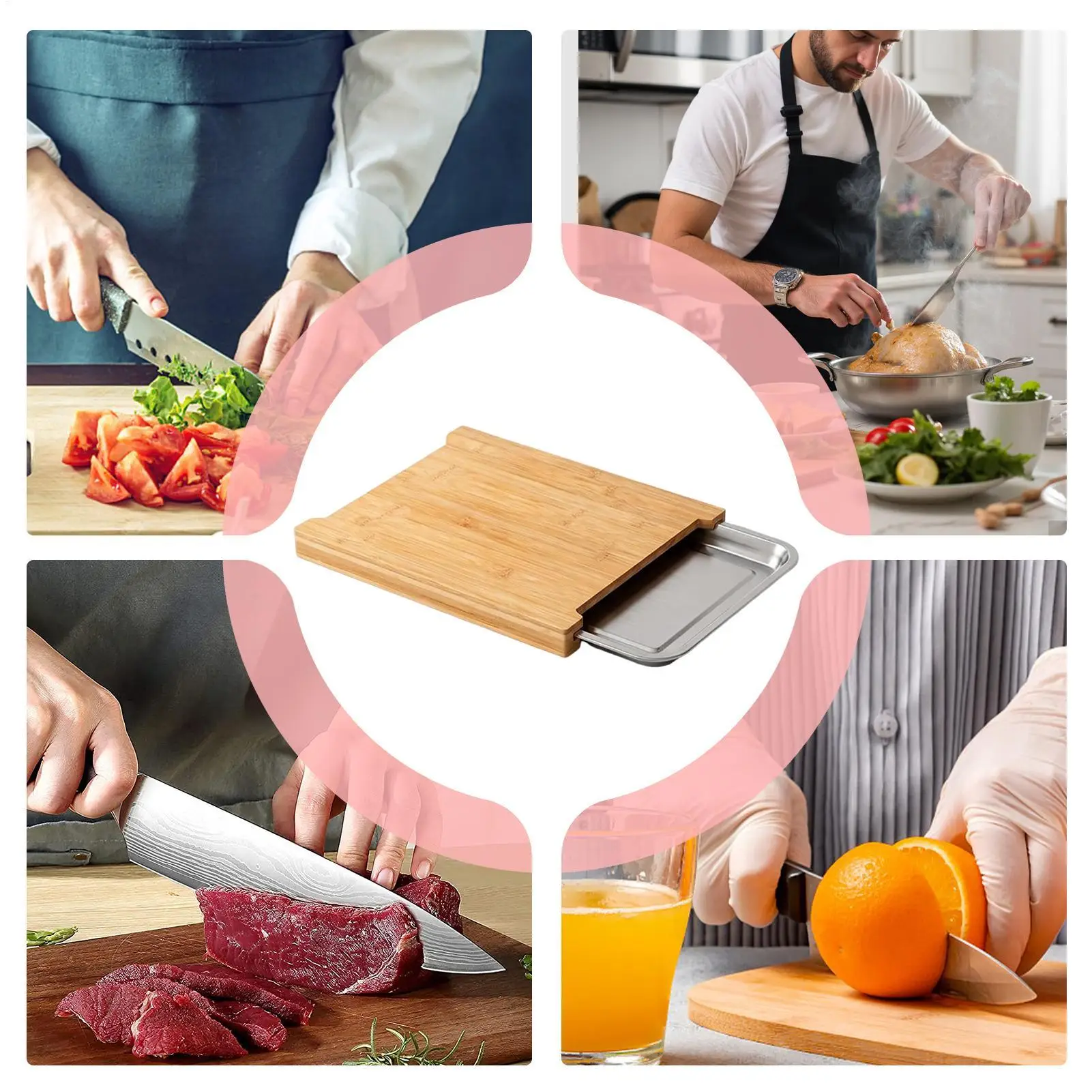 Ahşap Kesme Tahtası Kaymaz Yem - Meal Prep Veggie incelemesi ve fiyatı