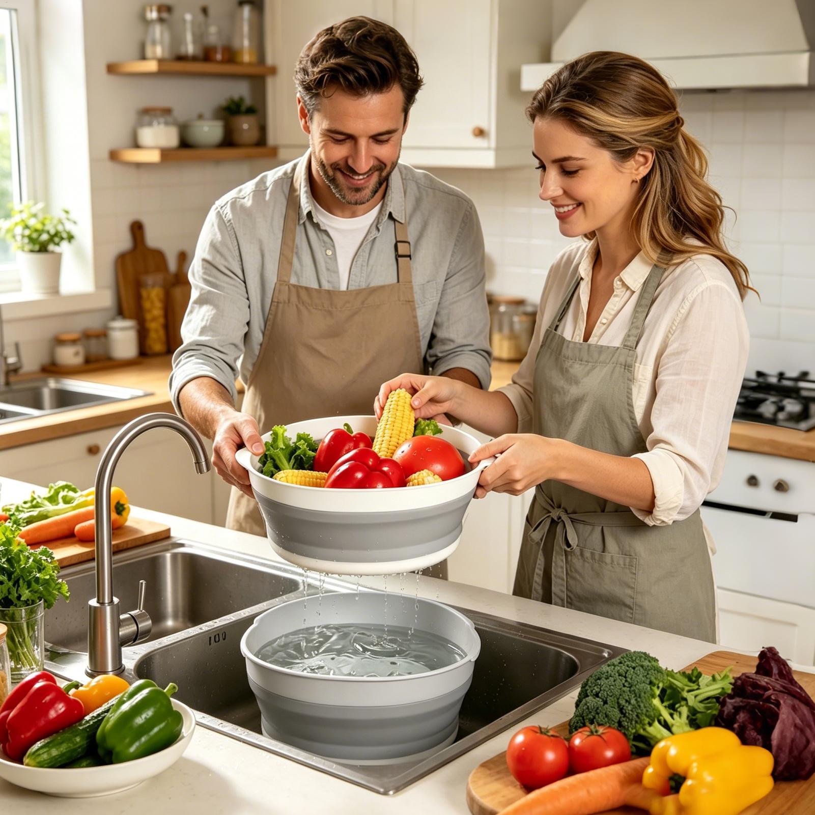 Katlanabilir Süzgeç Çift Katma - Meal Prep Veggie incelemesi ve fiyatı
