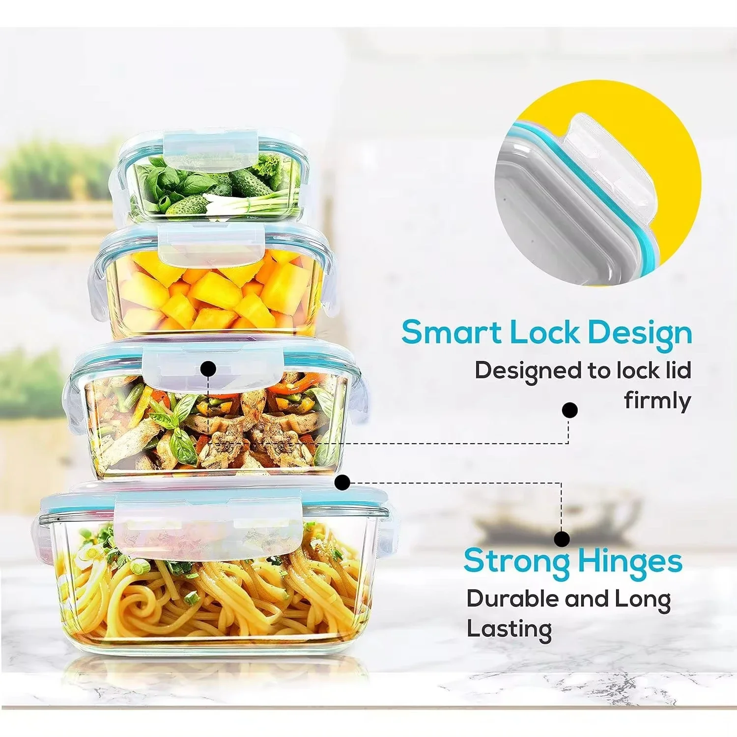 Cam Öğle Yemeği Kutusu Gıda Sa - Meal Prep Glass incelemesi ve fiyatı