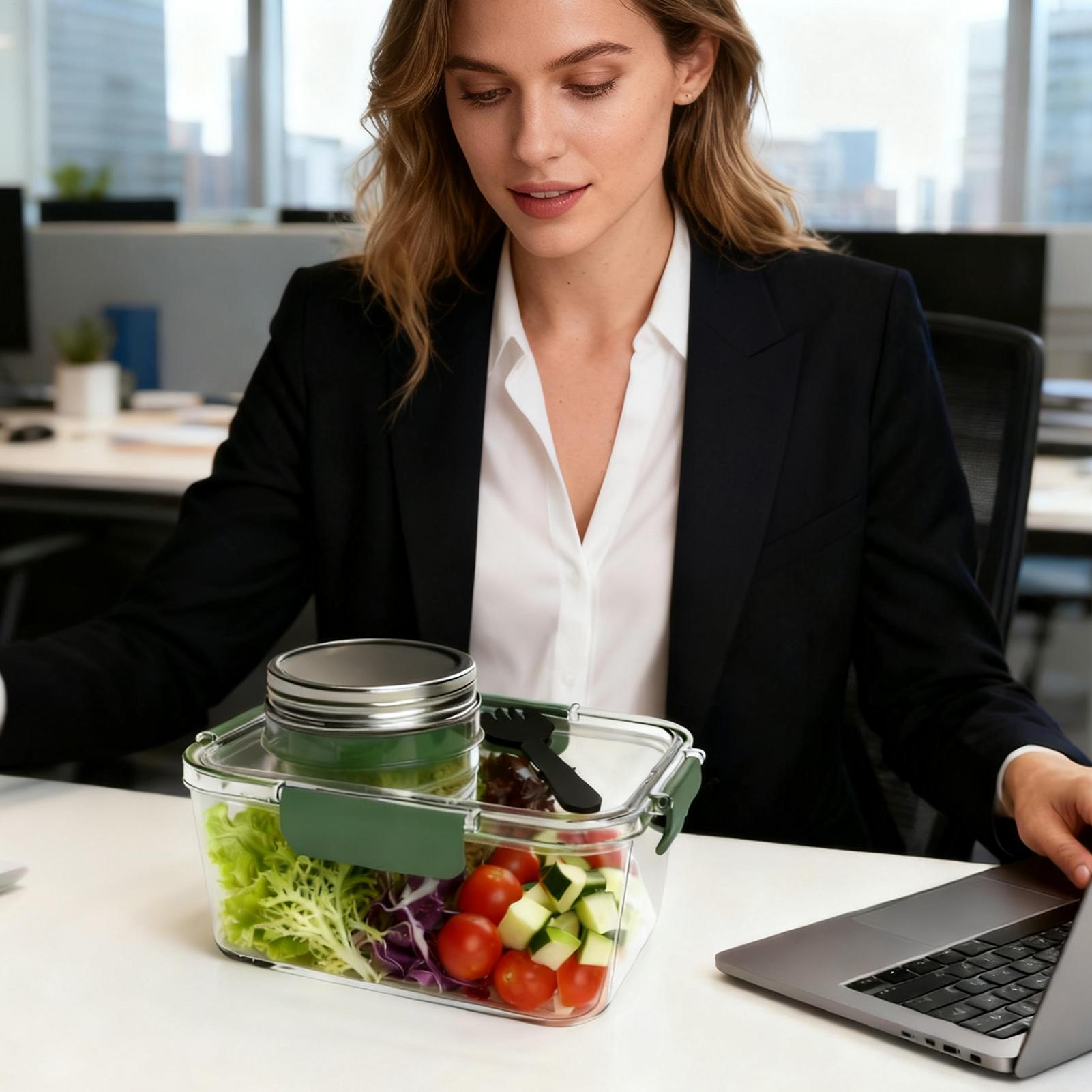 2.5 Oz Kapaklı Salata Kabı, Mu - Meal Prep For Office incelemesi ve fiyatı